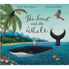 the snail and the whale, sensory bins