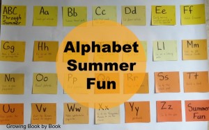 Alphabet Summer Fun, summer bucket list, ABC books and activities