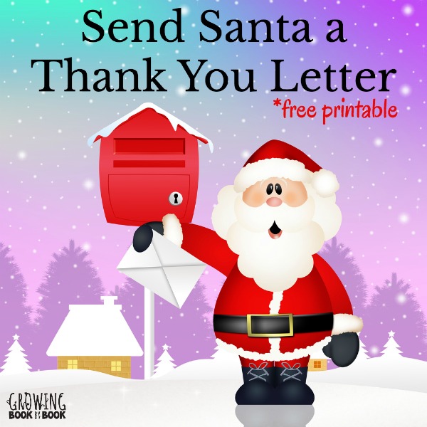 Grab your free printable to write Santa a thank you letter for all those holiday gifts the kids received.