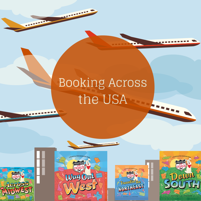 Booking Across the USA Trip 2 created by growingbookbybook.com