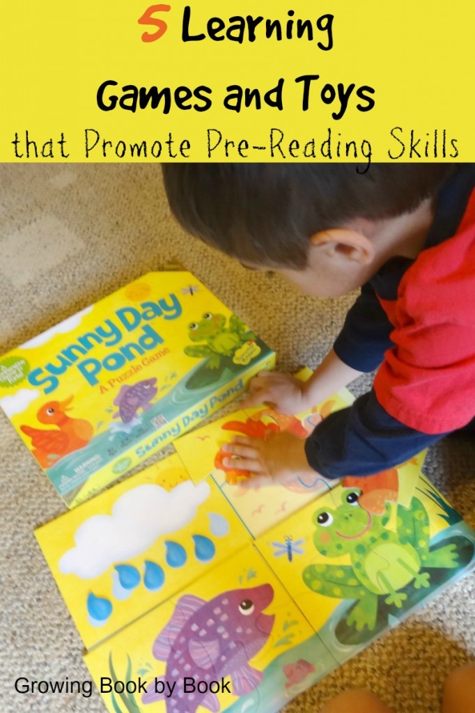 Learning games and toys that develop pre-reading skills from growingbookbybook.com