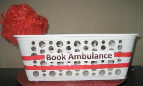 Teaching kids to take care of books with a book ambulance from growingbookbybook.com