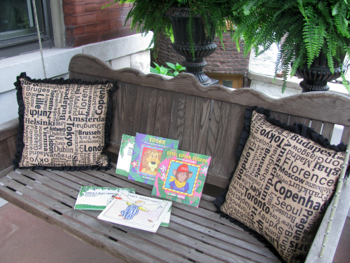 Porch swing reading nook from growingbookbybook.com