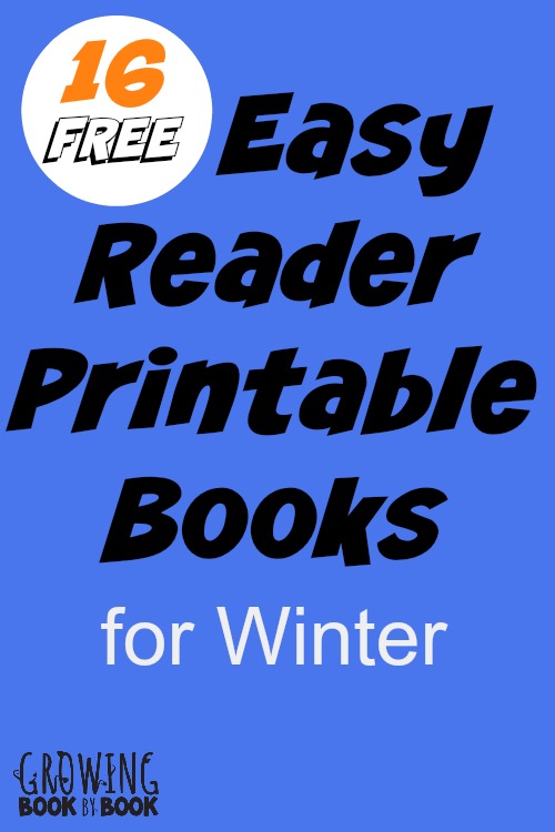 Free Printable Books for Kids:  winter themed books for emergent and early readers 