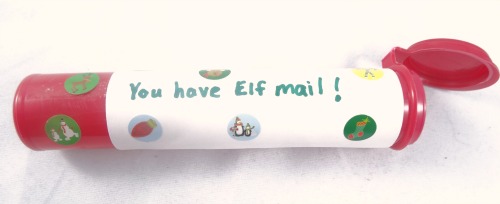 elf on the shelf mail container