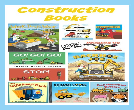 The ultimate book list for kids that love construction vehicles from growingbookbybook.com
