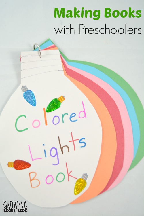 making books with preschoolers is full of colorful fun with this colored lights book from growingbookbybook.com