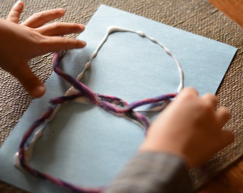 writing activities for preschoolers wool yarn letters