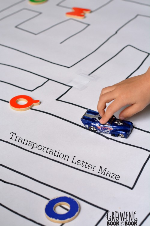 Alphabet activities with a transportation theme that will get the kids playing and learning.