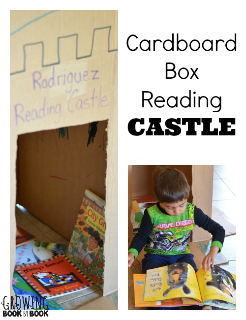 A fun reading nook idea to compliment a castle theme for preschool!