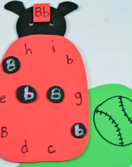 alphabet activities: ladybug letter activity