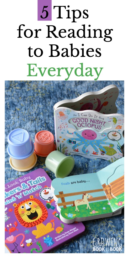 Tips for helping you weave reading into baby's day. Great ideas for making sure you read to baby each day.