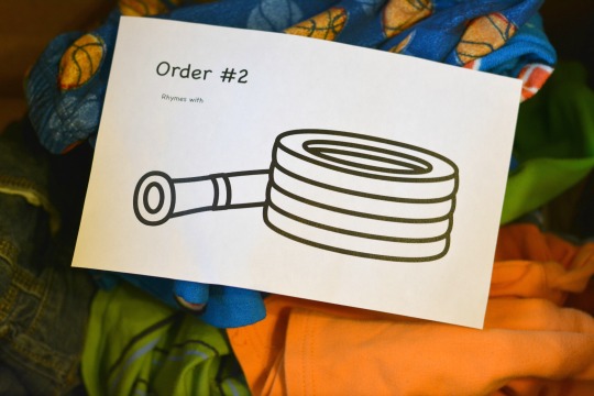 packing an order for Amazon pretend play