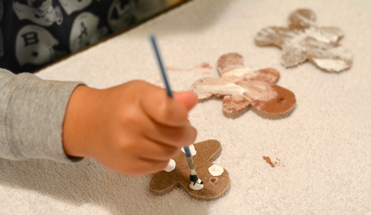 painting gingerbread men
