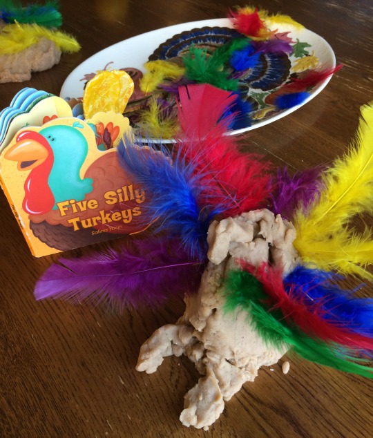 building turkeys with rhyming counting feathers