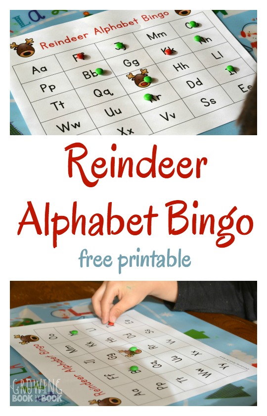 A fun alphabet game to play with one child or a whole class! Reindeer alphabet bingo is a great literacy activity to use at Christmas parties to work on letter recognition and letter sounds.