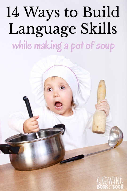 One cooking experience with your child can build loads of language skills. Here are 14 ideas to use to help develop vocabulary, phonological awareness and communication skills.