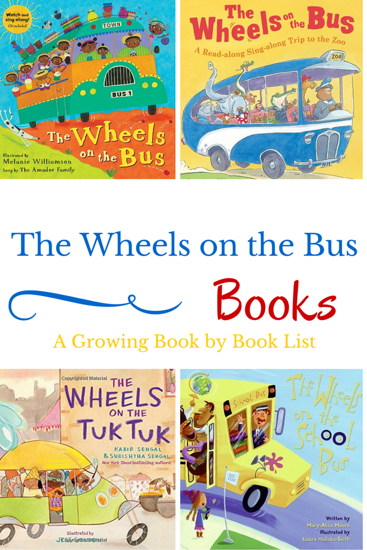 Here are some variations of The Wheels on the Bus books for toddlers and preschoolers. A super fun list of books for kids.