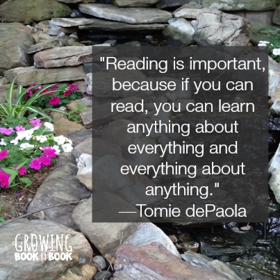 Why is reading important quote by Tomie dePaola