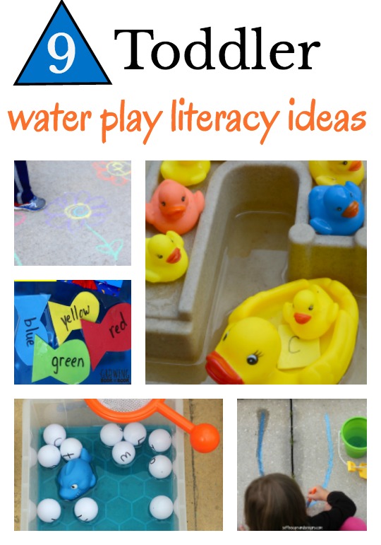 9 toddler water play literacy ideas