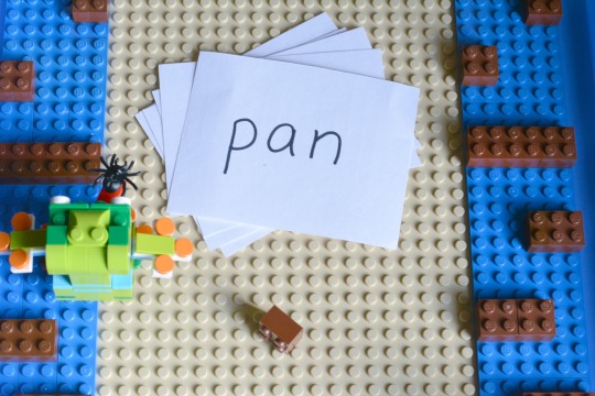 how to set up a phonics Lego activity