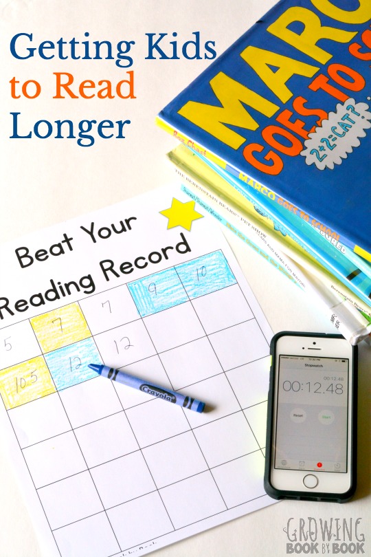 An easy reading tip for getting kids to read longer and stay motivated to read.