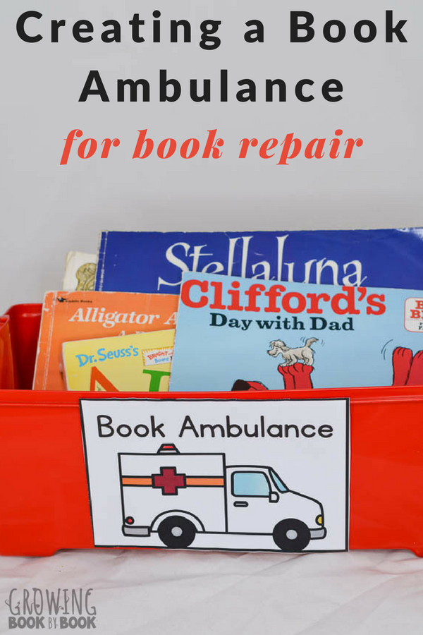 Teach kids how to care for books with this book ambulance idea.