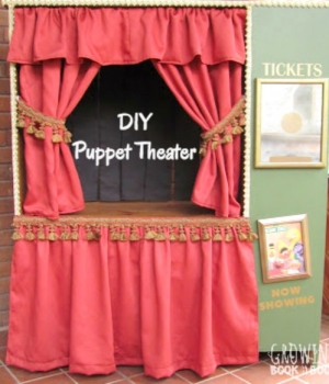 DIY puppet theater for kids