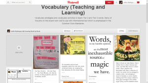 Vocabulary Pinterest Board from growingbookbybook.com