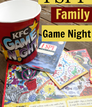 Start a Family Game Night Tradition-I SPY is a great one to start with for lots of different ages!
