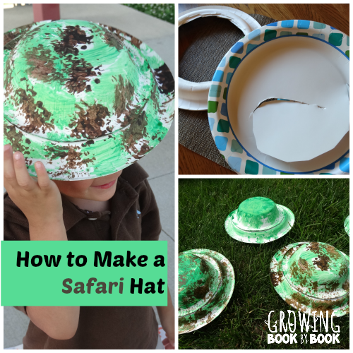 How to make a safari hat is perfect for using with the book, We're Going on a Lion Hunt!