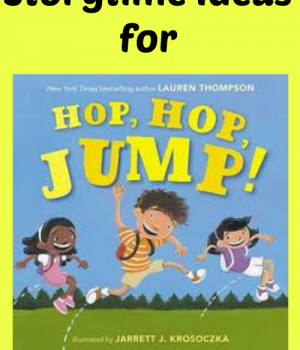 fun storytime ideas to go along with the book Hop, Hop, Jump! from growingbookbybook.com
