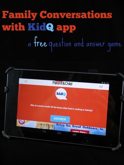 KidQ App is a free question and answer conversation starter resource for families!