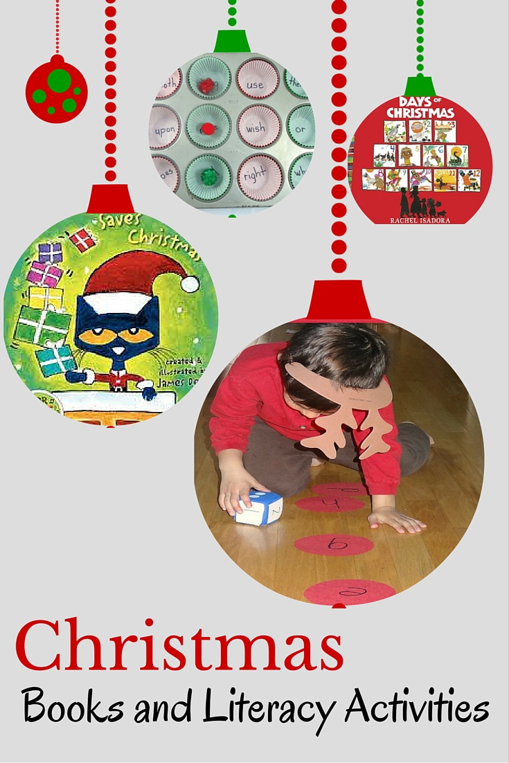Christmas books and literacy activities for a season full of fun and literacy learning. Reading games, writing activities, book lists, Elf on the Shelf, family time ideas and more!