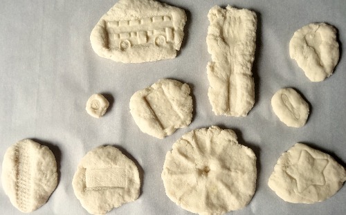 Dinosaur Activities: make your own salt dough fossils