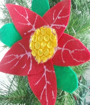 The Legend of the Poinsettia ornament and holiday book for kids from growingbookbybook.com