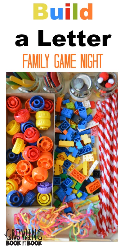A fun literacy activity to play for a Family Game Night from growingbookbybook.com