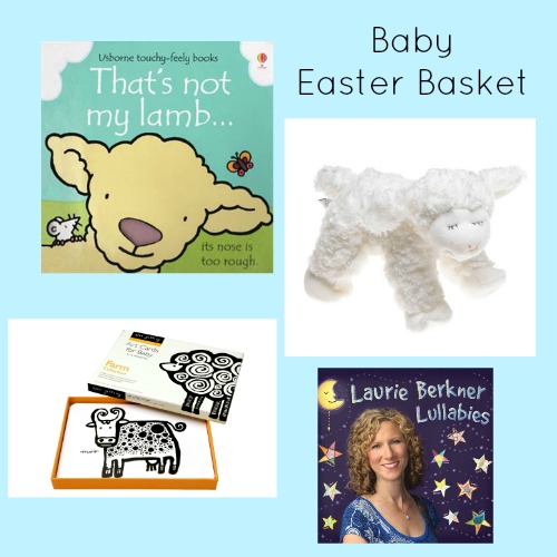 Easter basket ideas for babies to help build literacy skills.