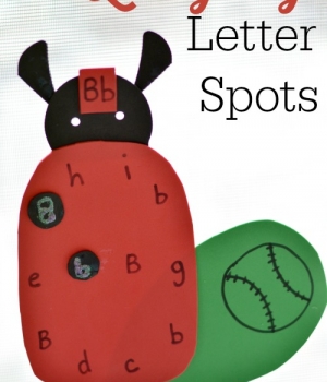 Playful alphabet activities are a fun way to learn letters. This ladybug themed activity is perfect for spring learning.