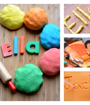 5 playful ways to teach kids their name using play dough. Perfect learning your name activities for preschoolers!