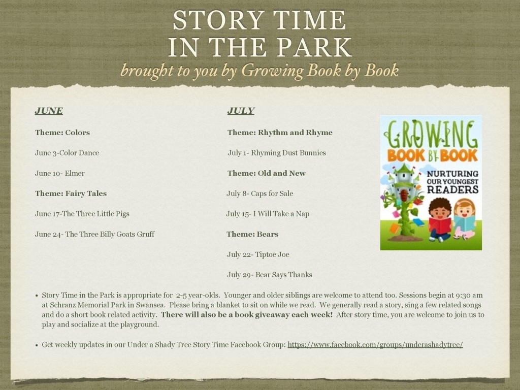 story time schedule