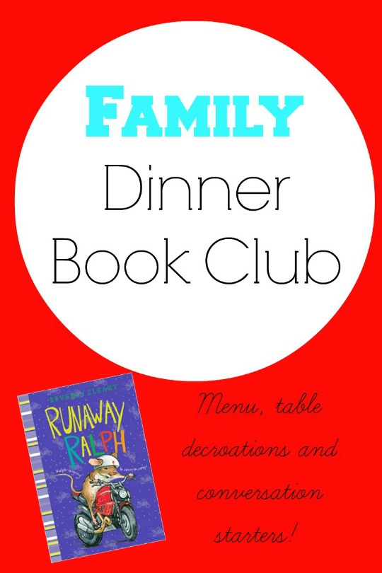 Take your Family Dinner Book Club outside for this month's reading of  Runaway Ralph.  A perfect summer family activity.
