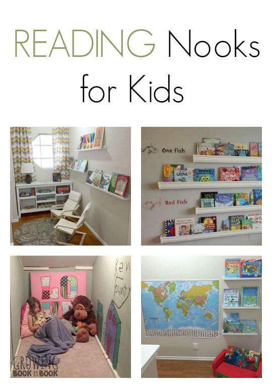 Growing Book by Book readers share their reading nook ideas perfect for kids to snuggle in and read.