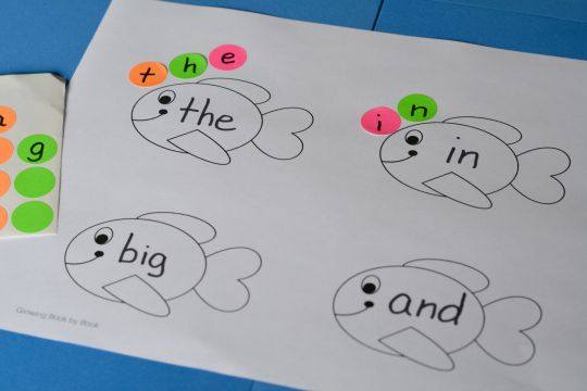 A free printable to work on sight words to compliment the book Not Norman.