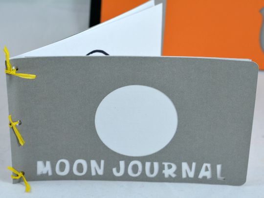 making a moon journal book