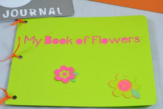 making a book of flowers
