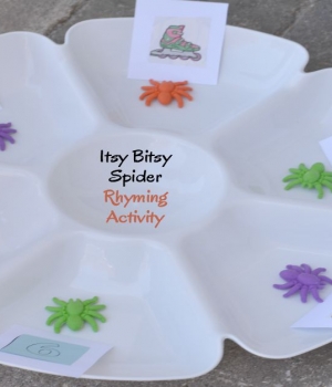 the itsy bitsy spider rhyming activity