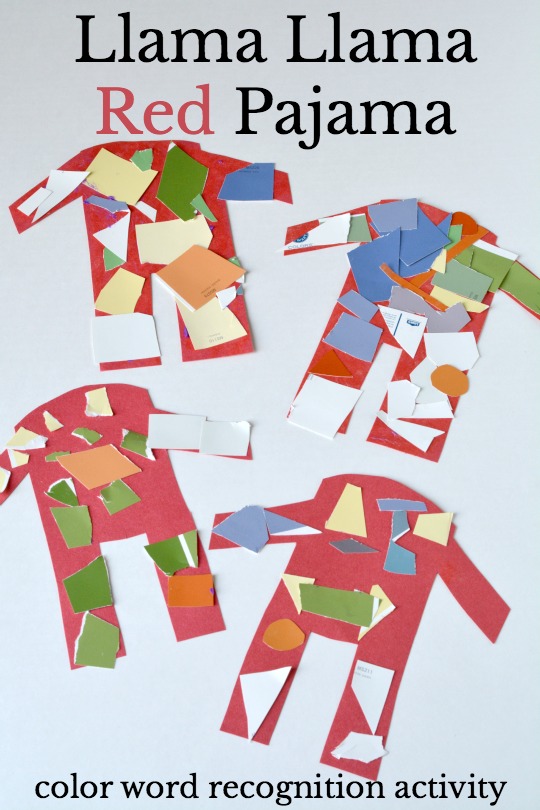 Learn color word recognition with this Llama Llama Red Pajama literacy activity. It also builds math skills and fine motor skills. It is just one of the books featured in the Virtual Book Club for Kids.