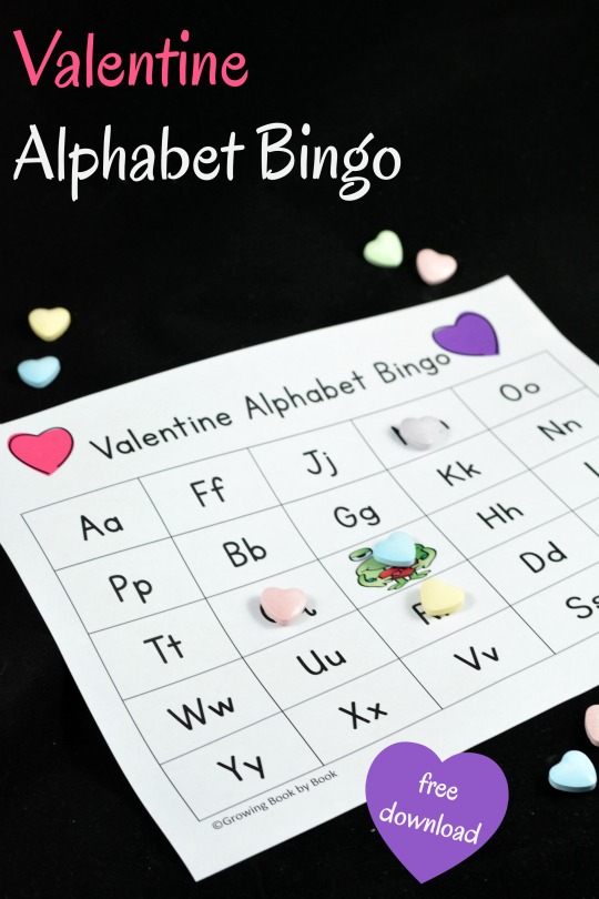 Planning a Valentine's Day party? Here is a fun Valentine game to place that also builds literacy skills. Play Valentine Alphabet Bingo with 1-20 kids with these printables.