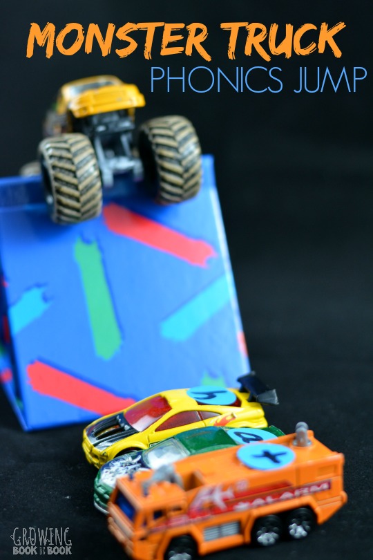 Calling all car and truck lovers! Practice those phonics skills with this fun active Monster Truck Phonics Jump. Kids will enjoy building their own monster truck jumps and you'll love that they are working on letter sound relationships.